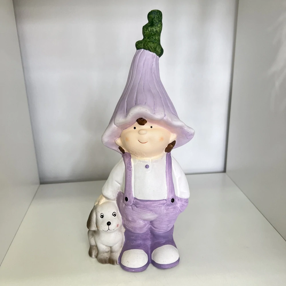 DEKORACE FIGURKA CHLAPCE S PEJSKEM