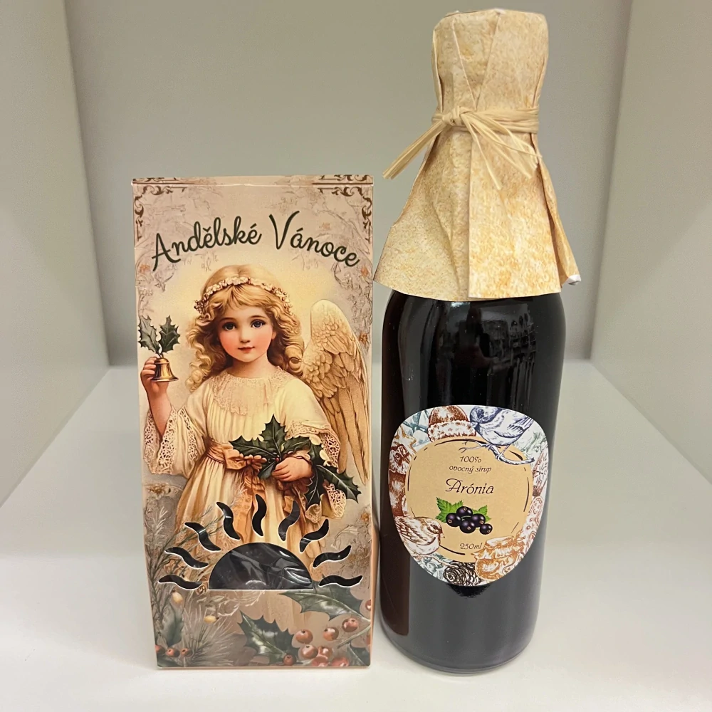 🎁 Andělský vánoční balíček – Arónie BIO & brusinky v čokoládě