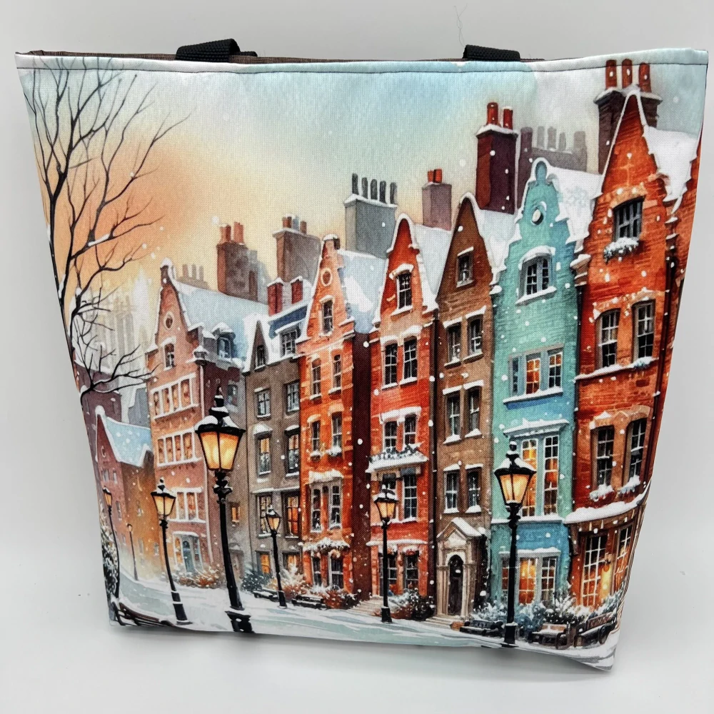 👜 Designová taška – Zimní město