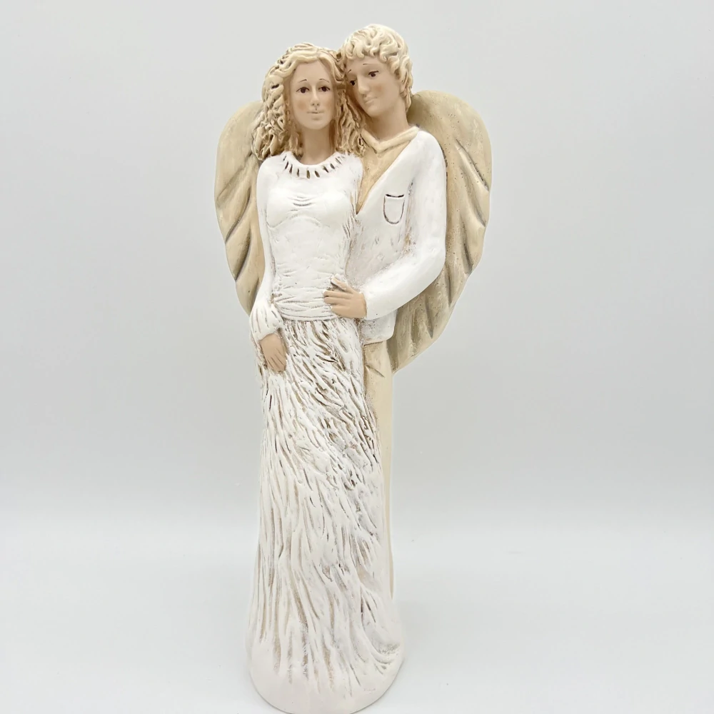 ❤️ Figurální dekorace – Andělský pár v objetí