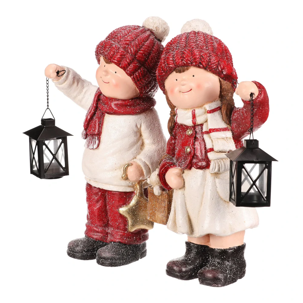 🎄 Vánoční figurka – chlapec s lucernou 🎄