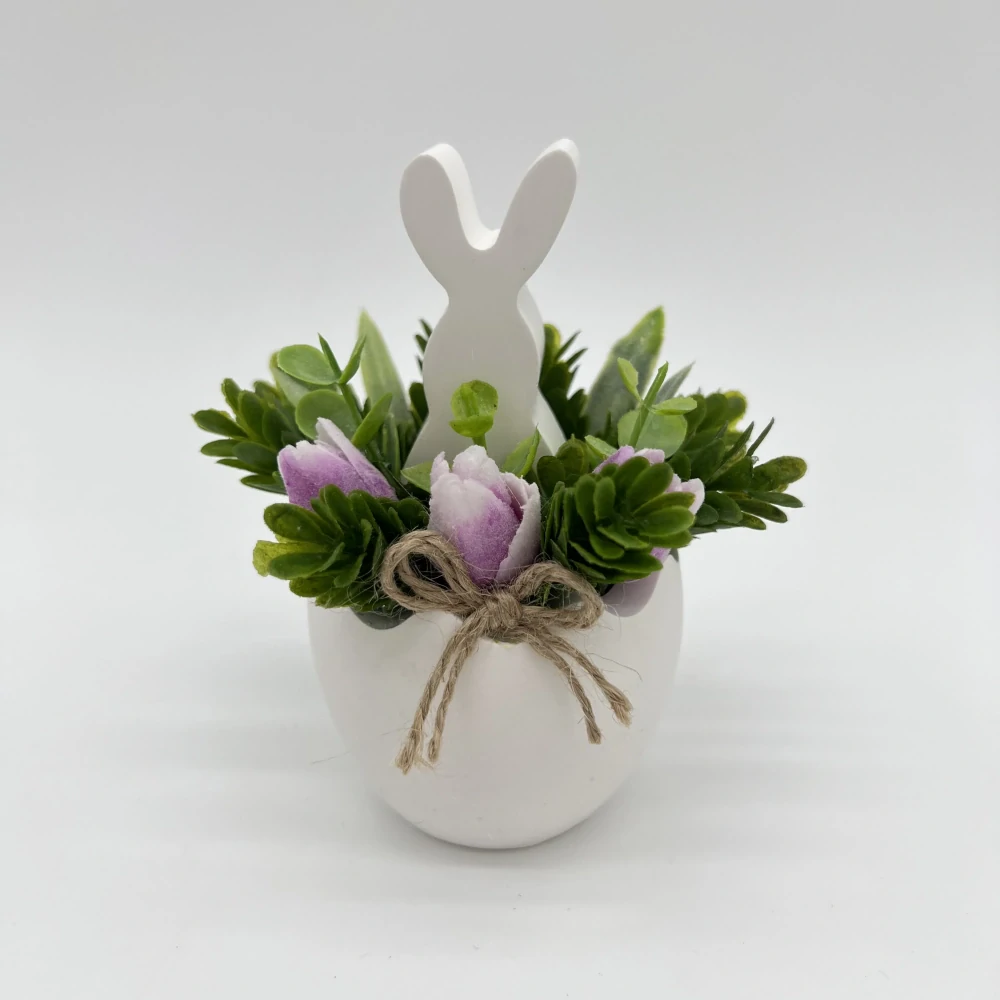 🐰 Jarní / velikonoční dekorace se zajíčkem – 12 cm