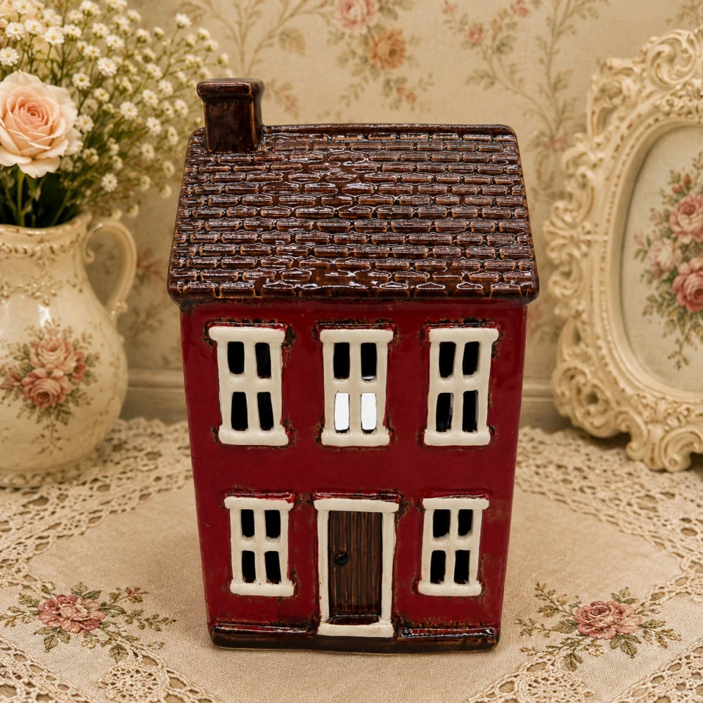 🏡✨ Keramický domeček na čajovou nebo LED svíčku ✨🏡