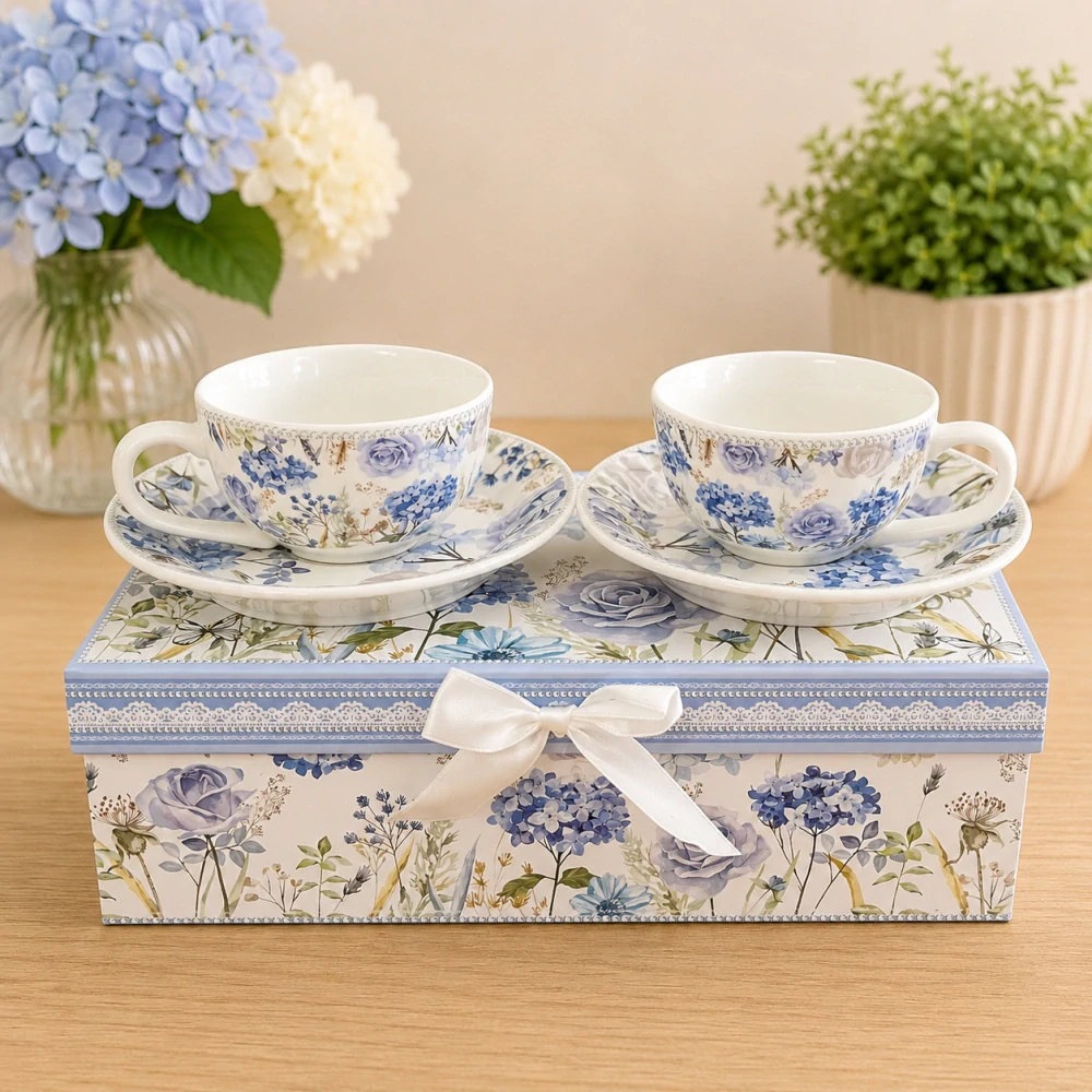 💙 Porcelánový espresso set v dárkové krabičce 💙