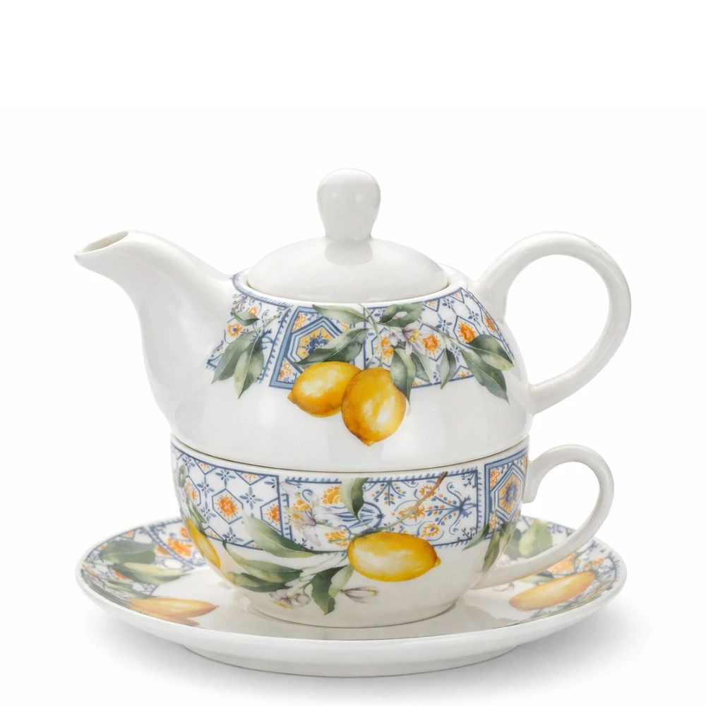 🍋 Konvička se šálkem na čaj – Tea for One – Lemon Tree Collection 🍋