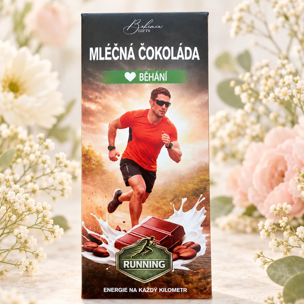 🏃♂️🍫 Mléčná čokoláda – Běhání | 100 g 🍫🏃♂️