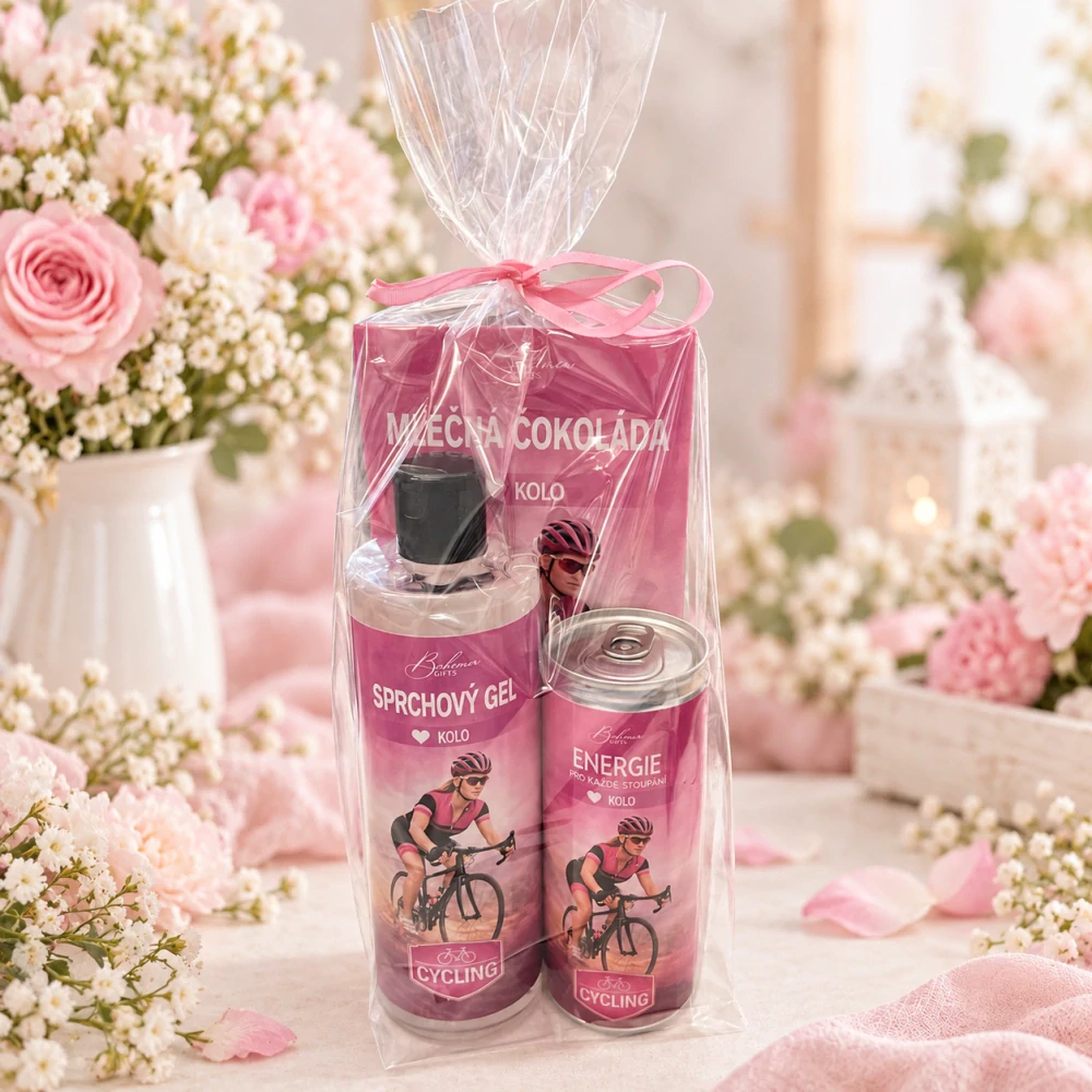 🎁 Dárkový balíček pro milovnici cyklistiky – 3 produkty 🚴♀️💗