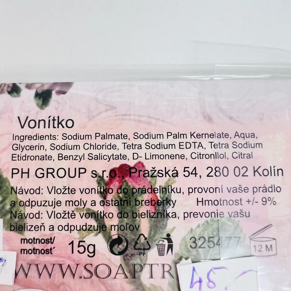 PŘÍRODNÍ VONÍTKO DO PRÁDLA - ANDĚLSKÁ KŘÍDLA