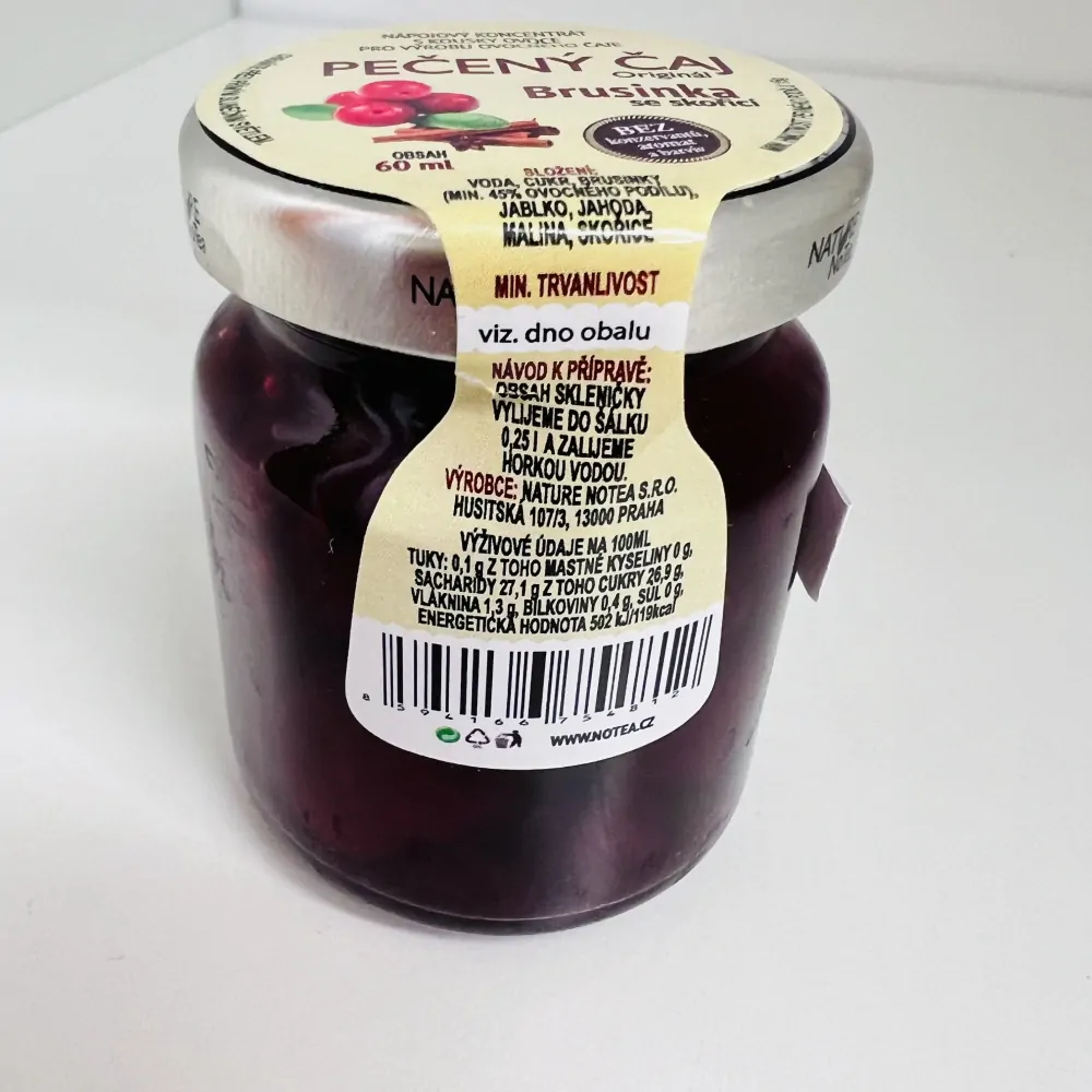 PEČENÝ ČAJ - BRUSINKA SE SKOŘICÍ