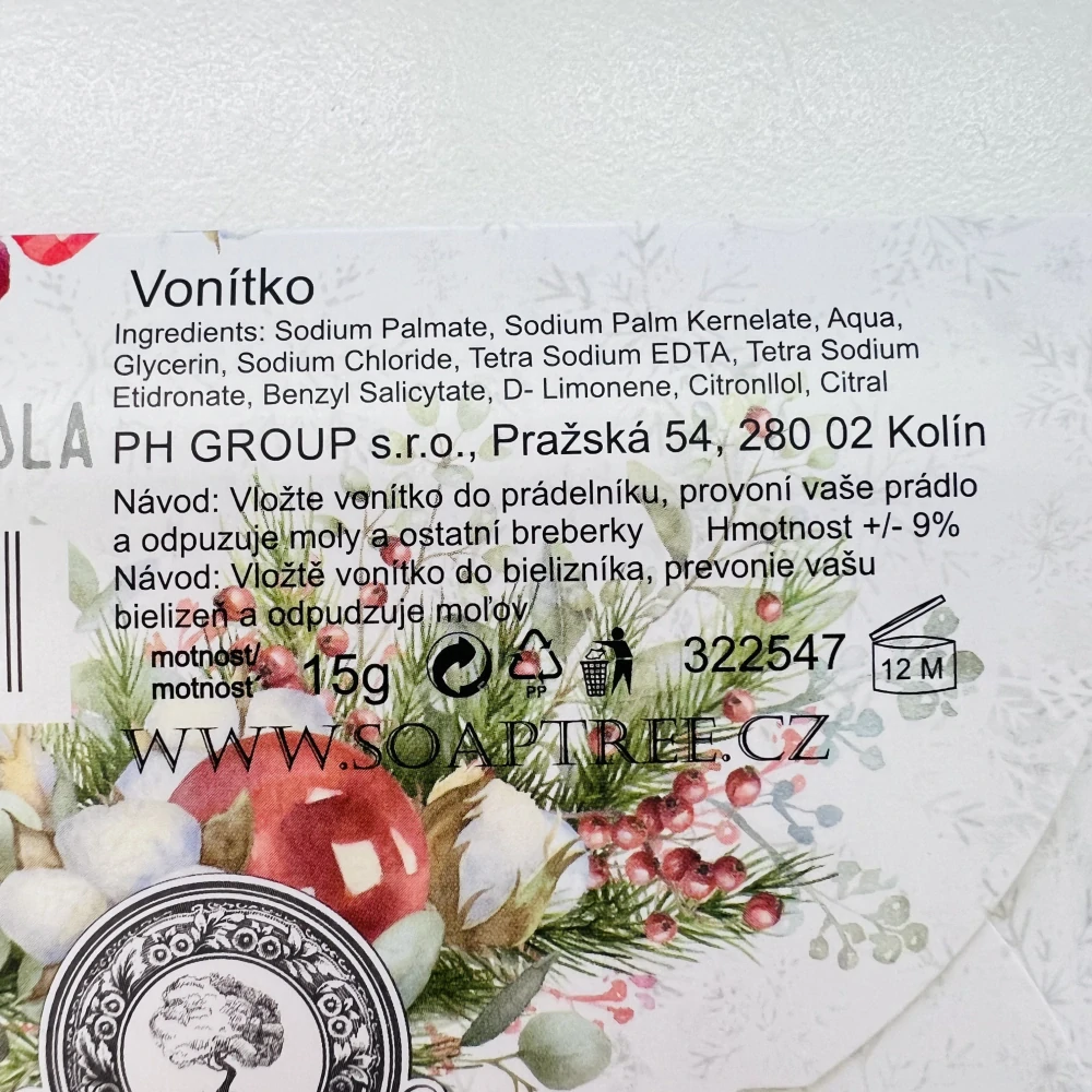 PŘÍRODNÍ VONÍTKO DO PRÁDLA  - PŘEKRÁSNÉ VÁNOČNÍ SVÁTKY 