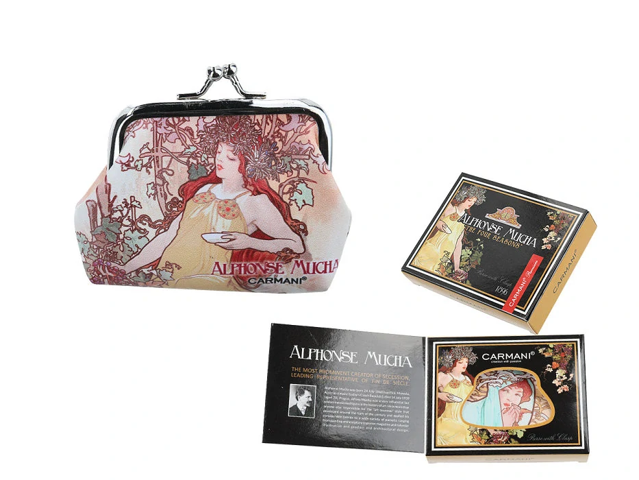 PENĚŽENKA MOTIV ALPHONSE MUCHA PODZIM - MALÁ