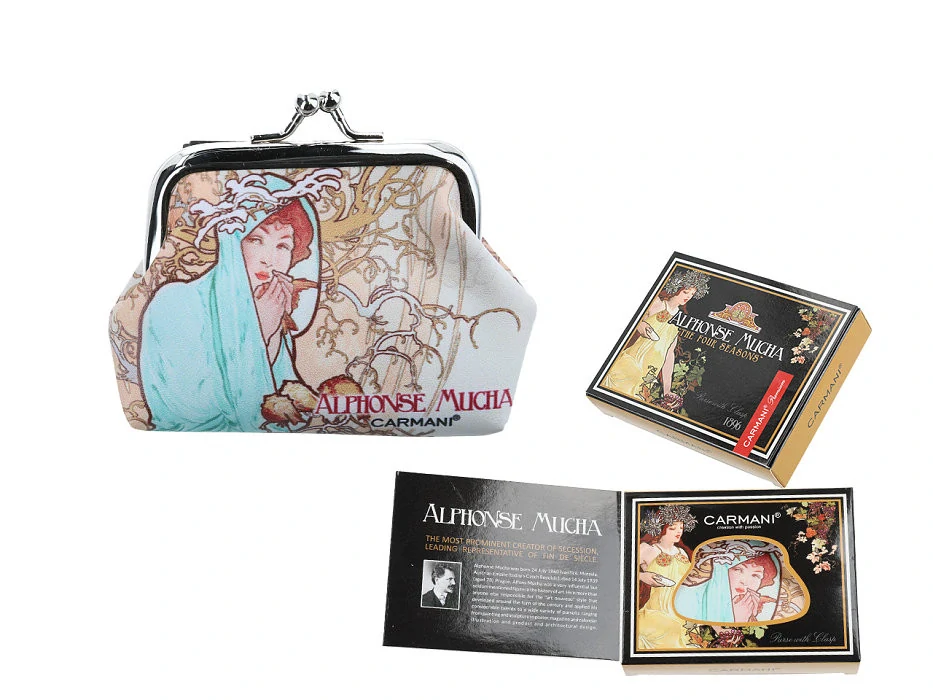 PENĚŽENKA MOTIV ALPHONSE MUCHA ZIMA - MALÁ