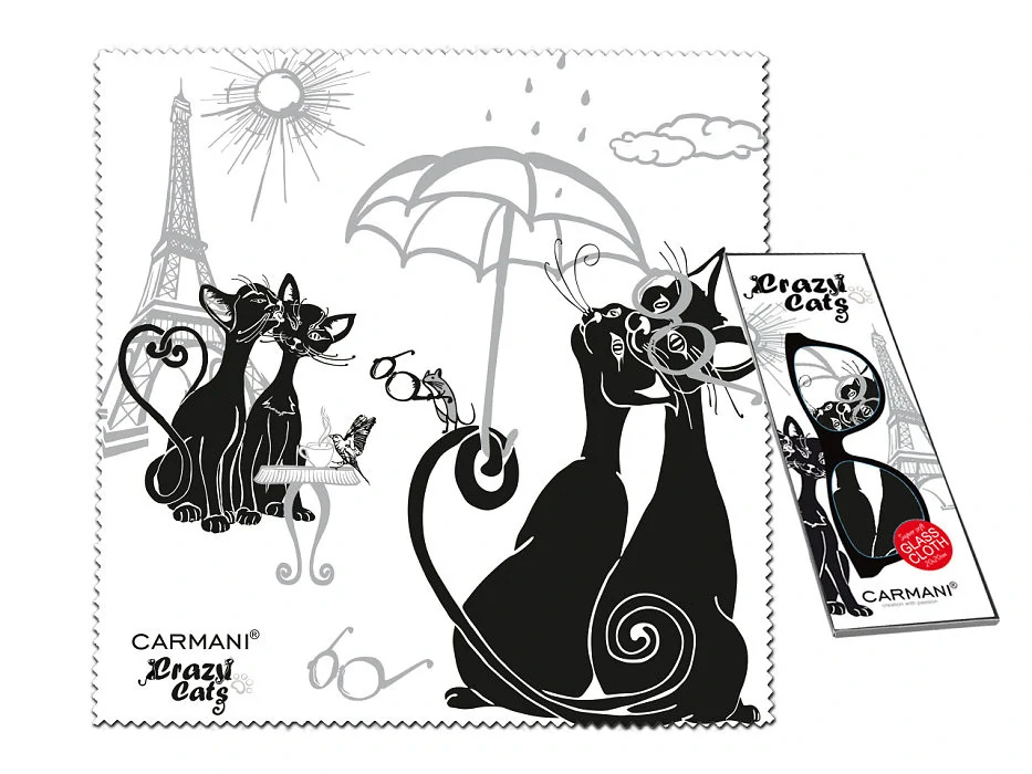 UBROUSEK NA BRÝLE - MOTIV KOČKY 