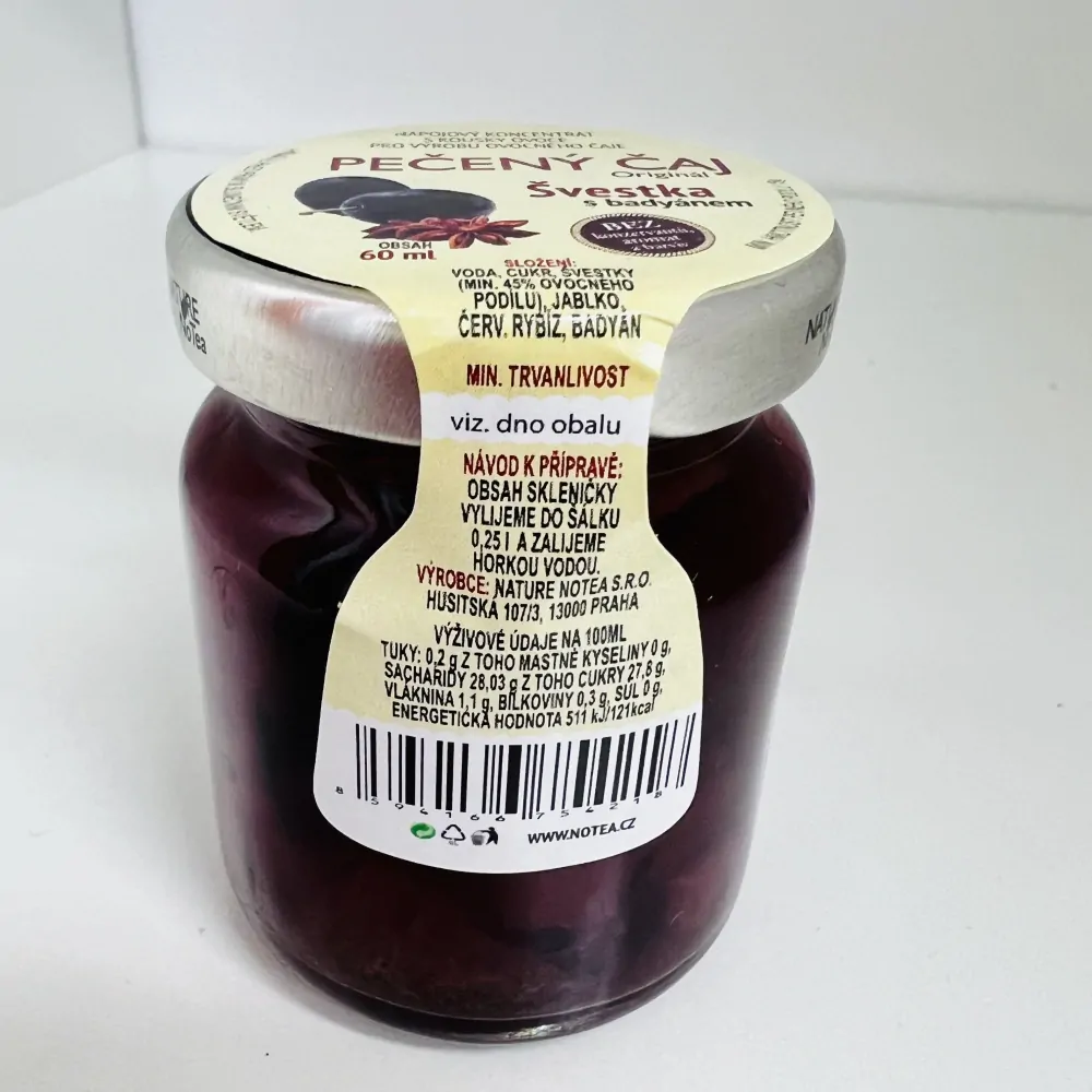 PEČENÝ ČAJ - ŠVESTKA S BADYÁNEM