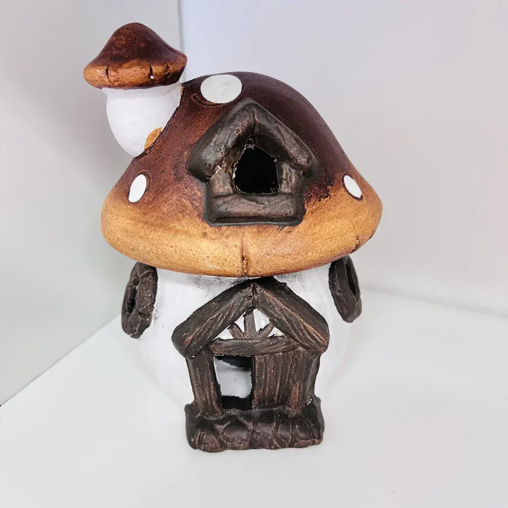 PODZIMNÍ DEKORACE HOUBA S OSVĚTLENÍM 