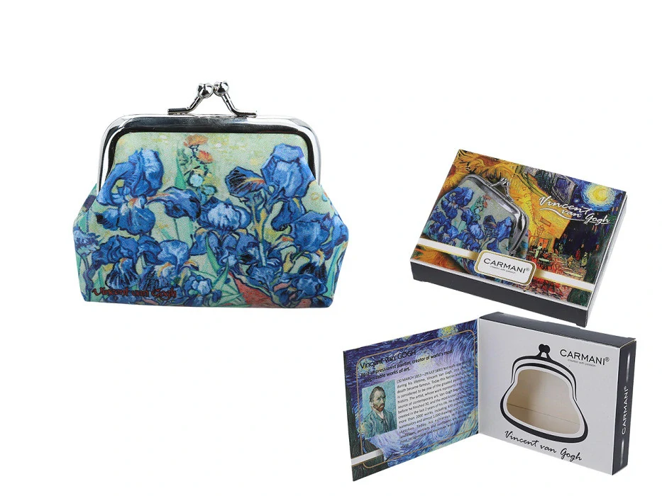 PENĚŽENKA MALÁ MOTIV VINCENT VAN GOGH - KOSATCE