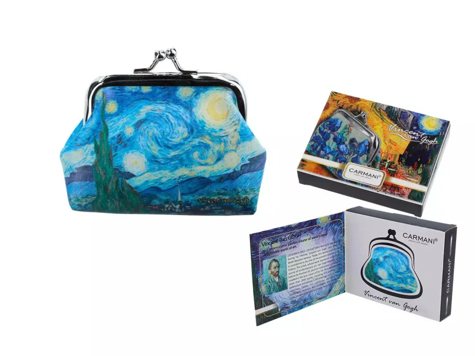 PENĚŽENKA MALÁ MOTIV VINCENT VAN GOGH - HVĚZDNÁ NOC