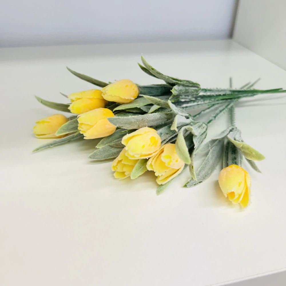 JARNÍ DEKORACE MINI TULIPÁN - BARVA ŽLUTÁ