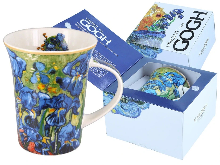 HRNEK V DÁRKOVÉM BALENÍ VINCENT VAN GOGH MOTIV - KOSATCE