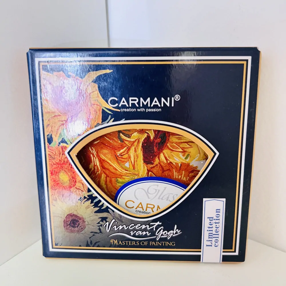 SKLENĚNÝ PODTÁCEK MOTIV VINCENT VAN GOGH - SLUNEČNICE