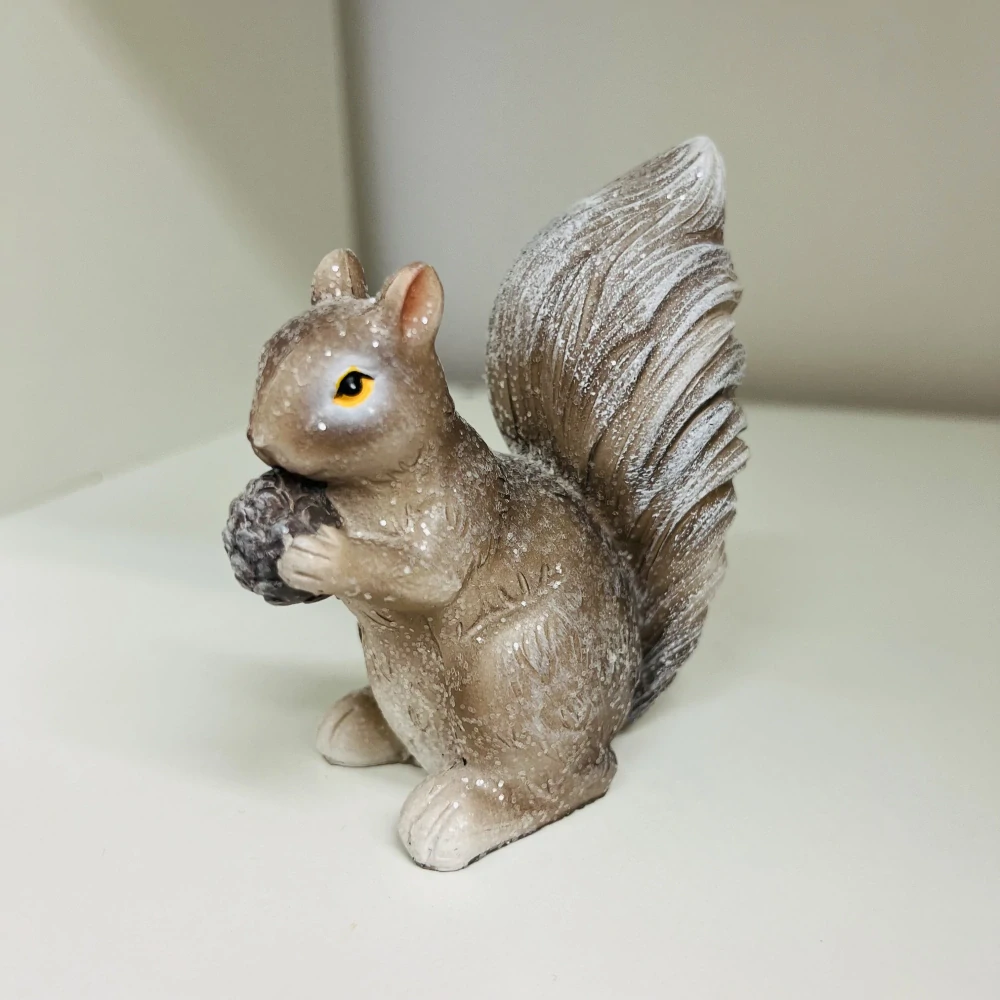 ZIMNÍ DEKORACE FIGURKA VEVERKA