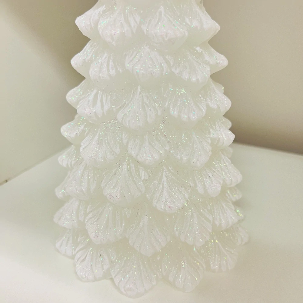 ZIMNÍ DEKORACE SVÍČKA TVAR STROMEČEK VELKÝ S DIODOU