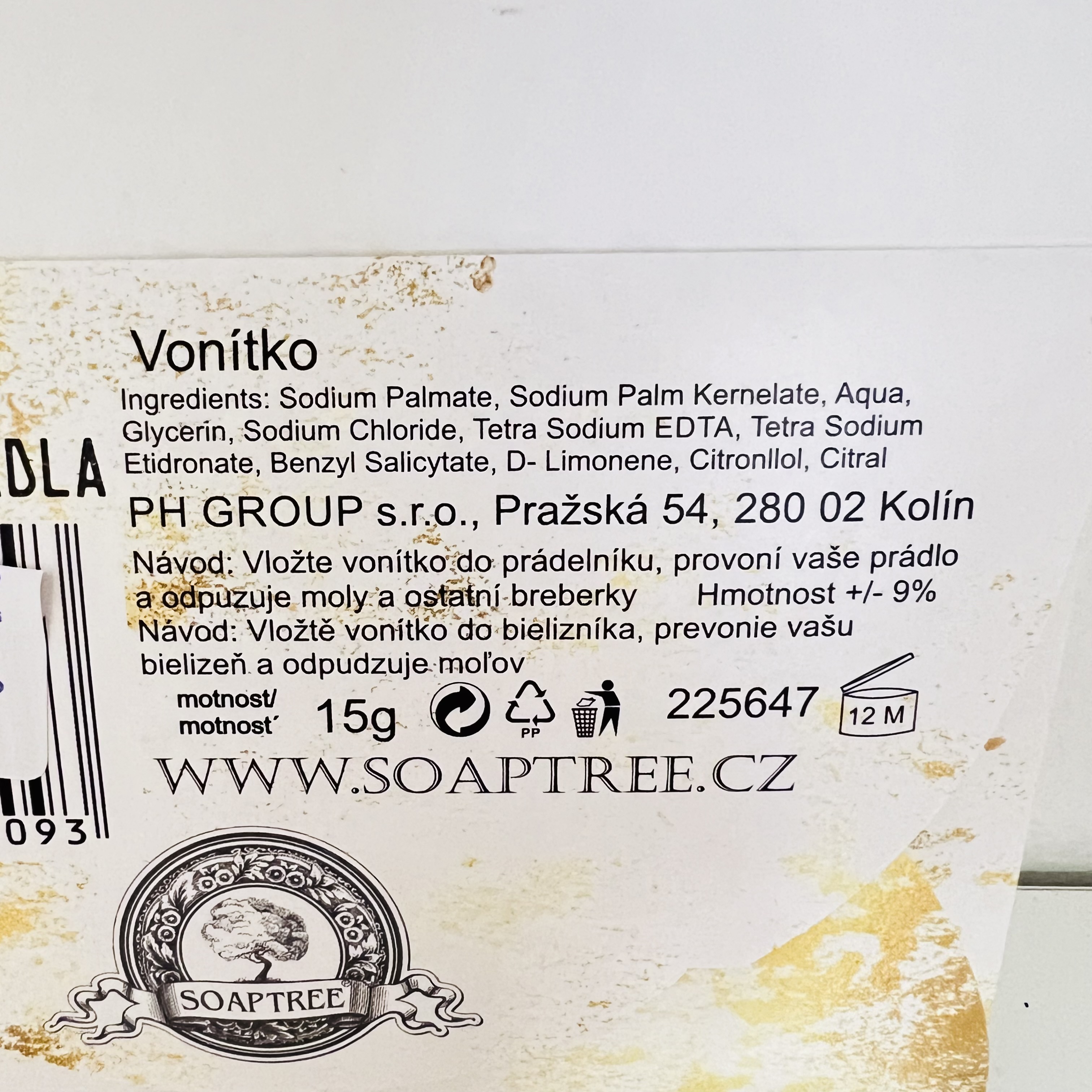 PŘÍRODNÍ VONÍTKO DO PRÁDLA ANGEL WINGS