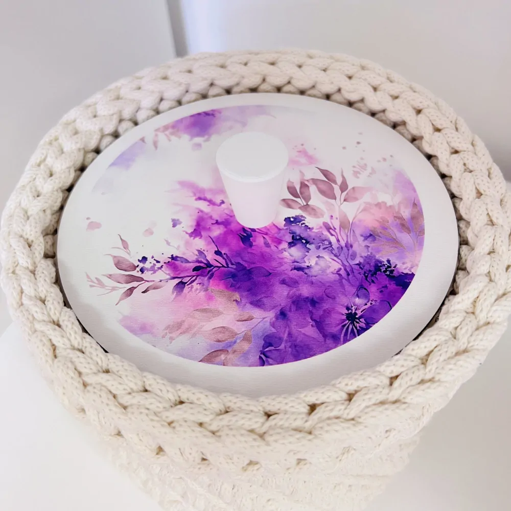 HÁČKOVANÝ KOŠÍK S VÍKEM