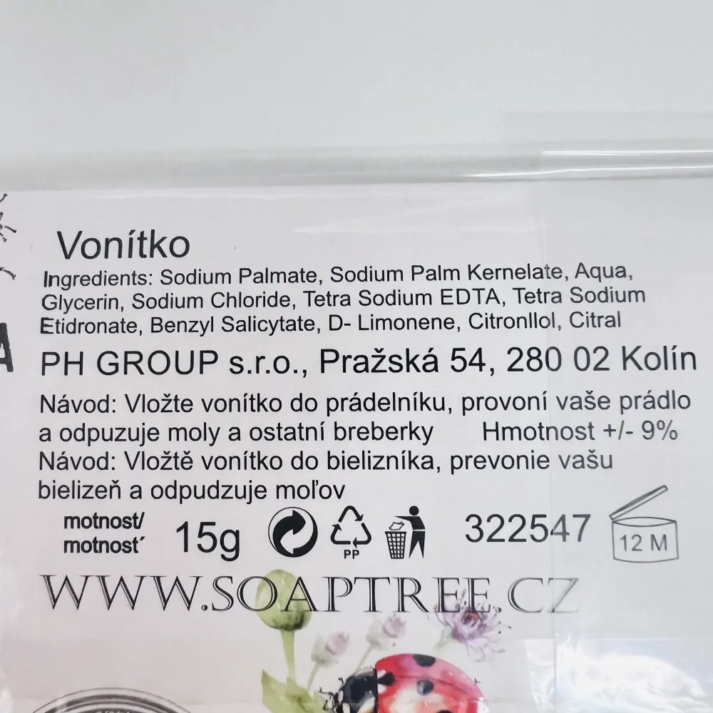 PŘÍRODNÍ VONÍTKO DO PRÁDLA - BERUŠKY PRO ŠTĚSTÍ