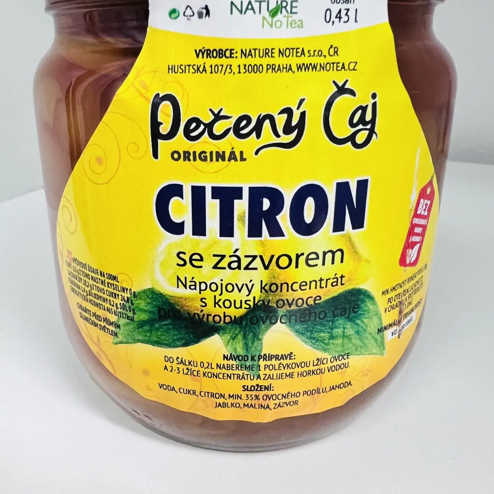 PEČENÝ ČAJ CITRON SE ZÁZVOREM