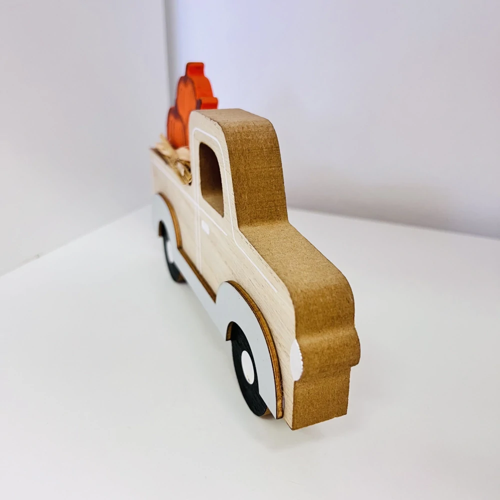 PODZIMNÍ DEKORACE AUTO DŘEVĚNÉ 