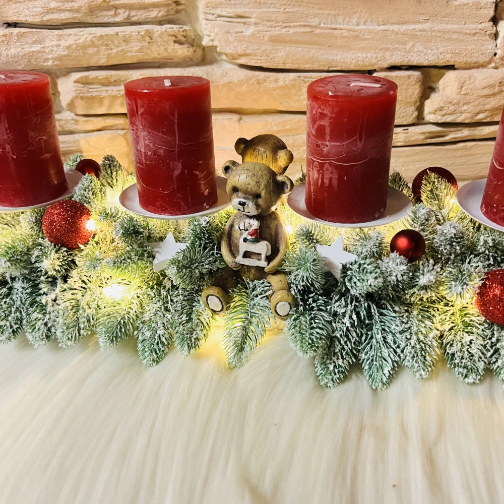 DEKORACE ADVENTNÍ SVÍCEN ROVNÝ