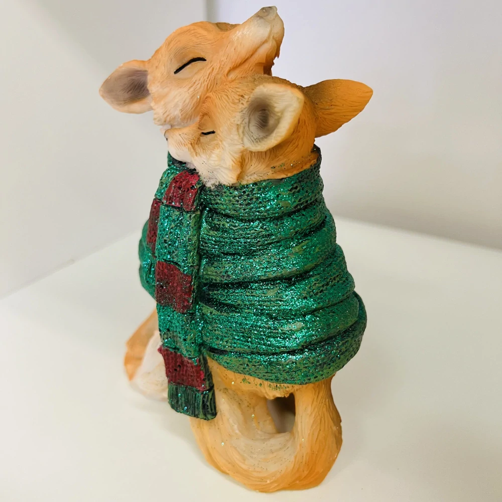 DEKORACE ZIMNÍ FIGURKA LIŠEK