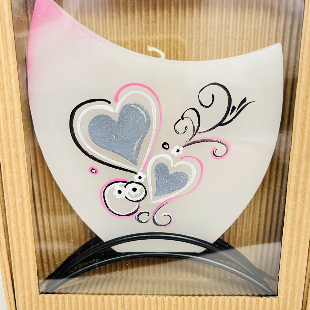 NOVA' CENA - SVÍČKA RUČNĚ VYRÁBĚNÁ LEHCE AROMATICKÁ DEKORATIVNÍ