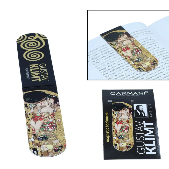 Magnetická záložka do knížky Klimt "Polibek"