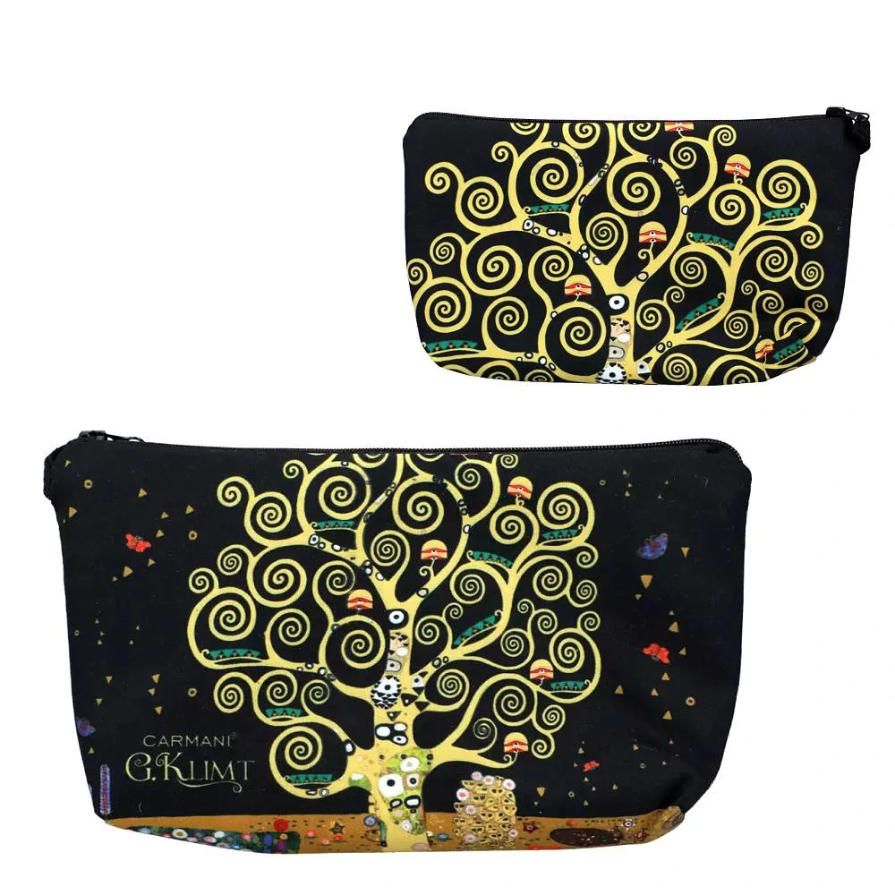 KOSMETICKÁ TAŠKA SE ZIPEM MOTIV GUSTAV KLIMT - STROM ŽIVOTA