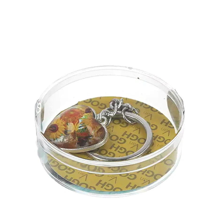 PŘÍVĚSEK NA KABELKU - KLÍČENKA MOTIV VINCENT VAN GOGH - SLUNEČNICE