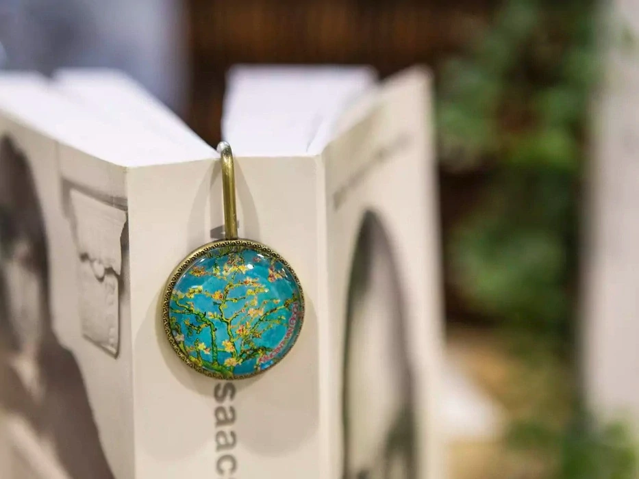 KOVOVÁ ZÁLOŽKA DO KNÍŽKY MOTIV VONCENT VÁM GOGH