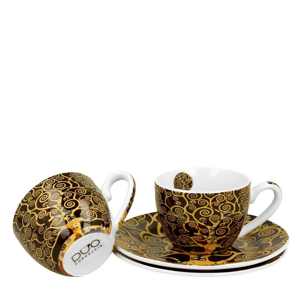 DÁRKOVÉ BALENÍ HRNEČKU NA ESPRESSO MOTIV GUSTAV KLIMT - STROM ŽIVOTA
