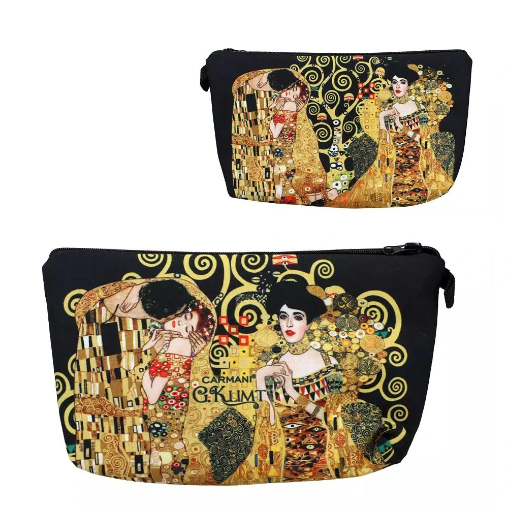 KOSMETICKÁ TAŠKA NA ZIP MOTIV VINCENT GUSTAV KLIMT - ADELE BLOCH BAUER / POLIBEK