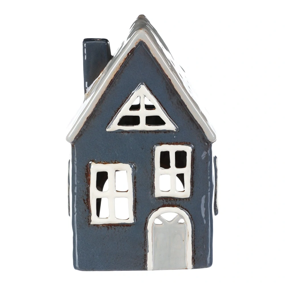 DEKORACE KERAMICKÝ DOMEČEK NA ČAJOVOU SVÍČKU