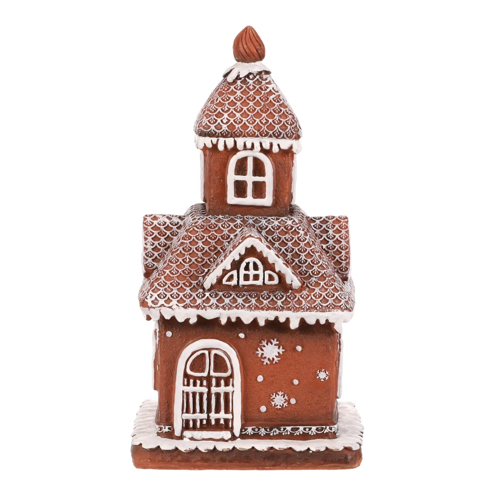 ZIMNÍ DEKORACE PERNÍKOVÝ DOMEČEK S LED OSVĚTLENÍM