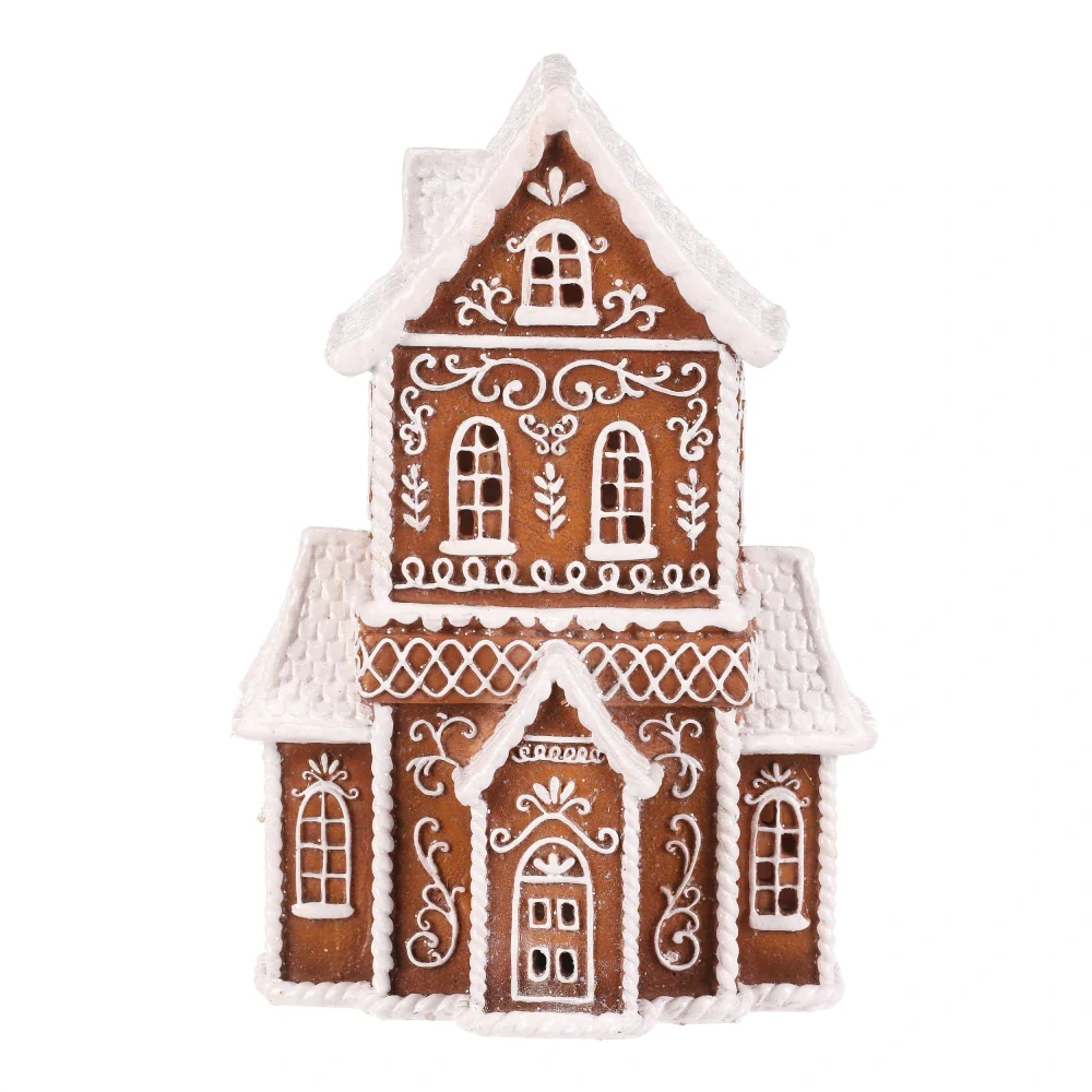 ZIMNÍ DEKORACE PERNÍKOVÝ DOMEČEK S LED OSVĚTLENÍM 