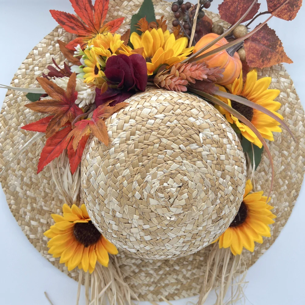 PODZIMNÍ DEKORACE ZDOBENÝ KLOBOUK 