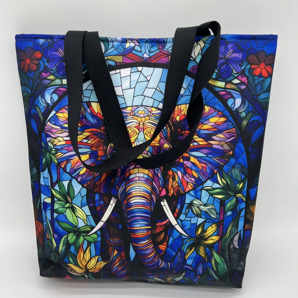 TAŠKA VYZTUŽENÁ S PODŠÍVKOU MOTIV SLON