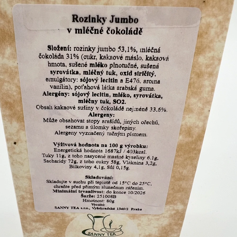 VÝPRODEJ - DÁRKOVÉ BALENÍ ROZINKY JUMBO