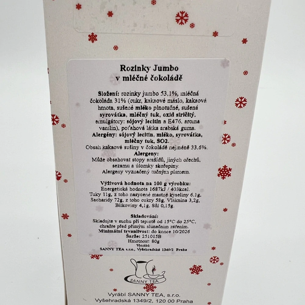 VÝPRODEJ - DÁRKOVÉ BALENÍ ROZINKY JUMBO