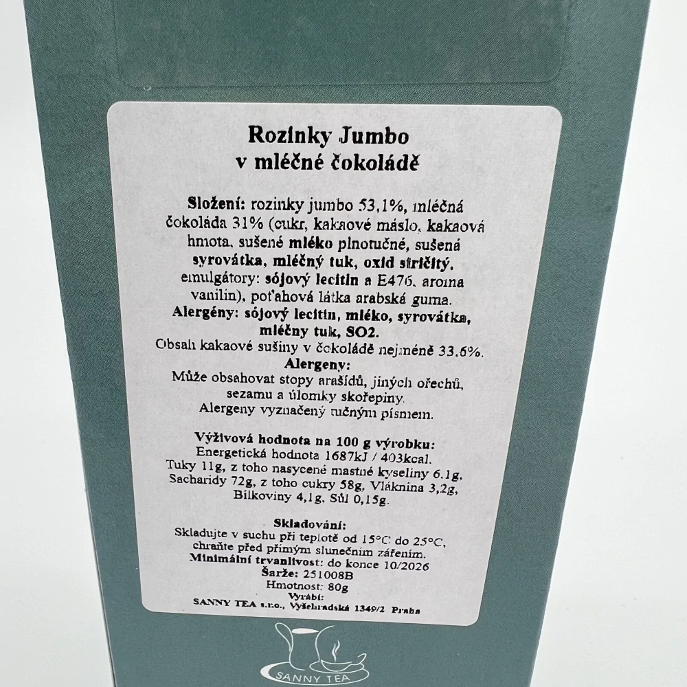 VÝPRODEJ - DÁRKOVÉ BALENÍ ROZINKY JUMBO
