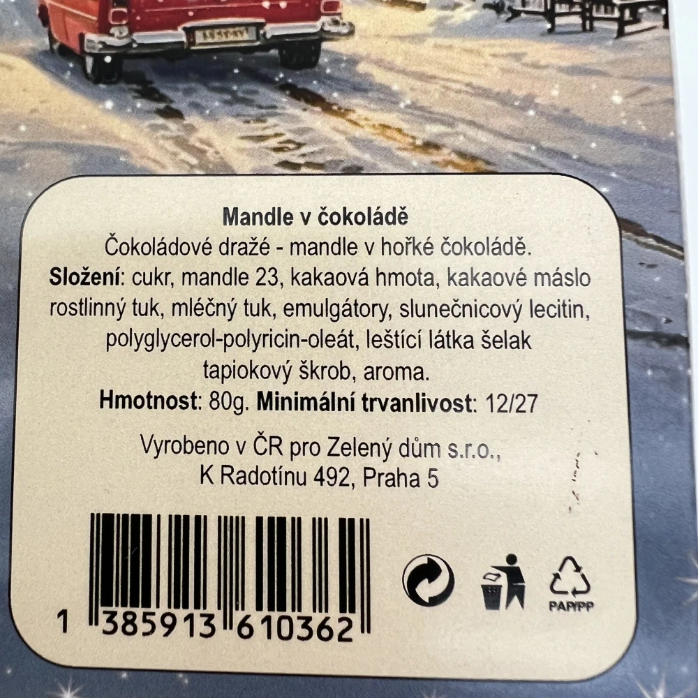 DÁRKOVÉ BALENÍ MANDLE V ČOKOLÁDĚ