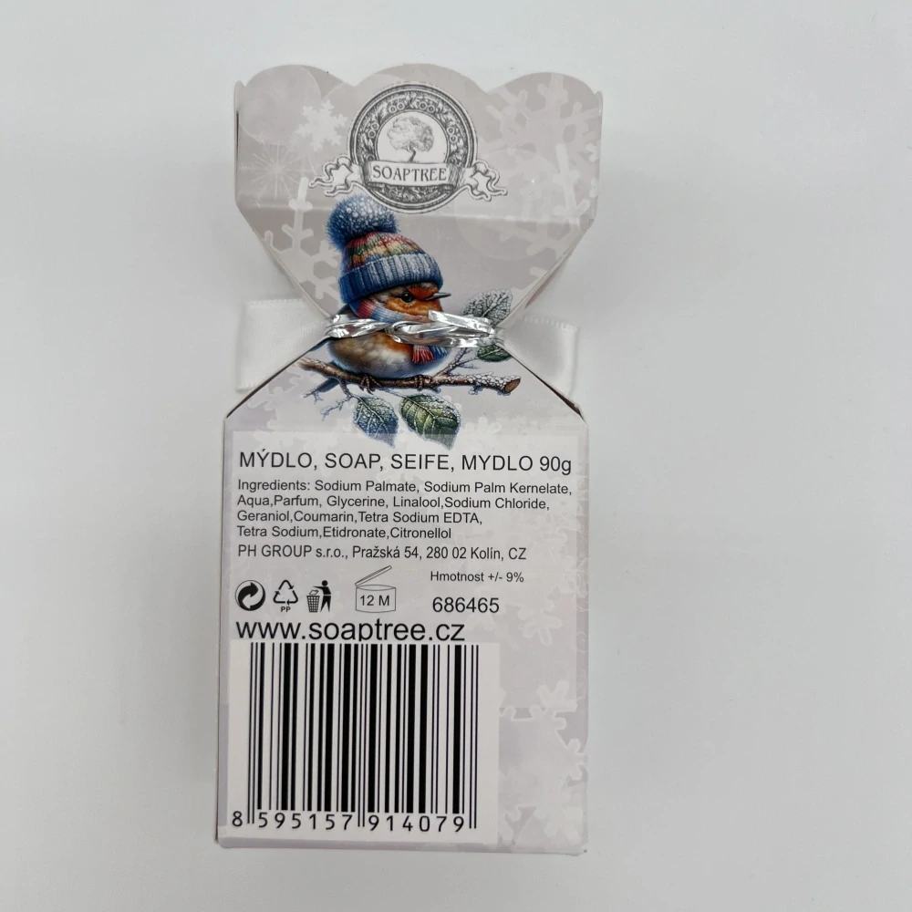 DÁRKOVÉ BALENÍ MÝDLA PTÁČCI PŘEJÍ KRÁSNÉ VÁNOCE